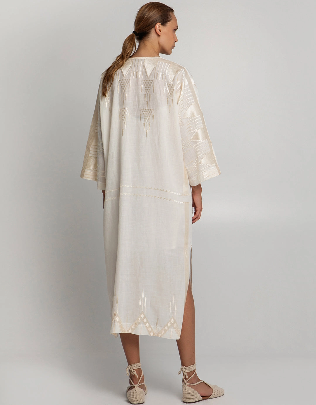 Roots Kimono - Natural and Champagne
