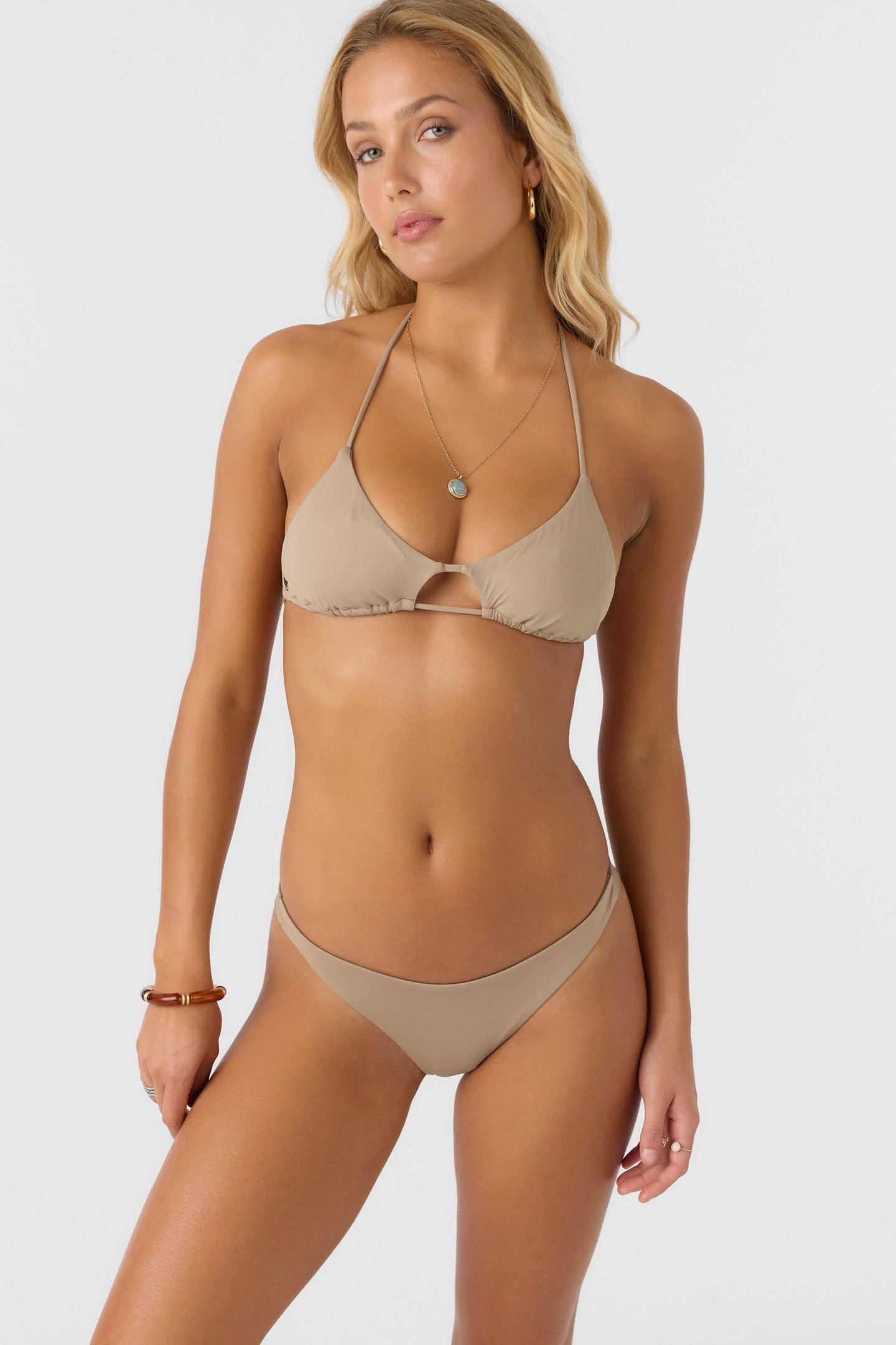 SALTWATER SOLIDS MADRID HALTER TOP