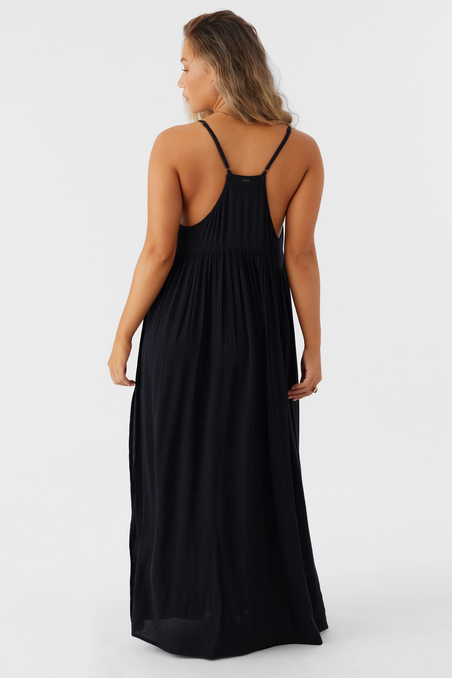 SALTWATER SOLIDS MEL MAXI COVER-UP DRESS