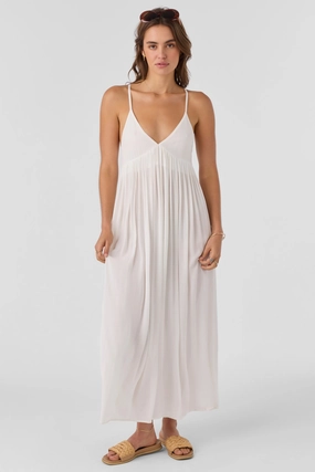 SALTWATER SOLIDS MEL MAXI COVER-UP DRESS