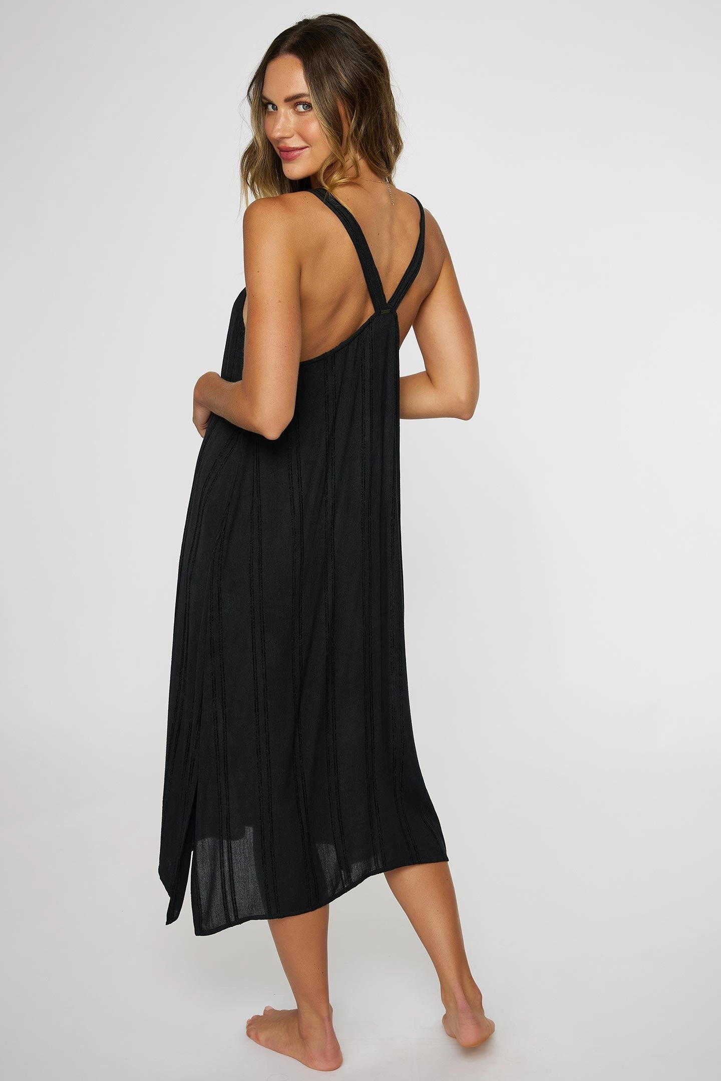 SALTWATER SOLIDS MIRANDA DRESS COVER-UP