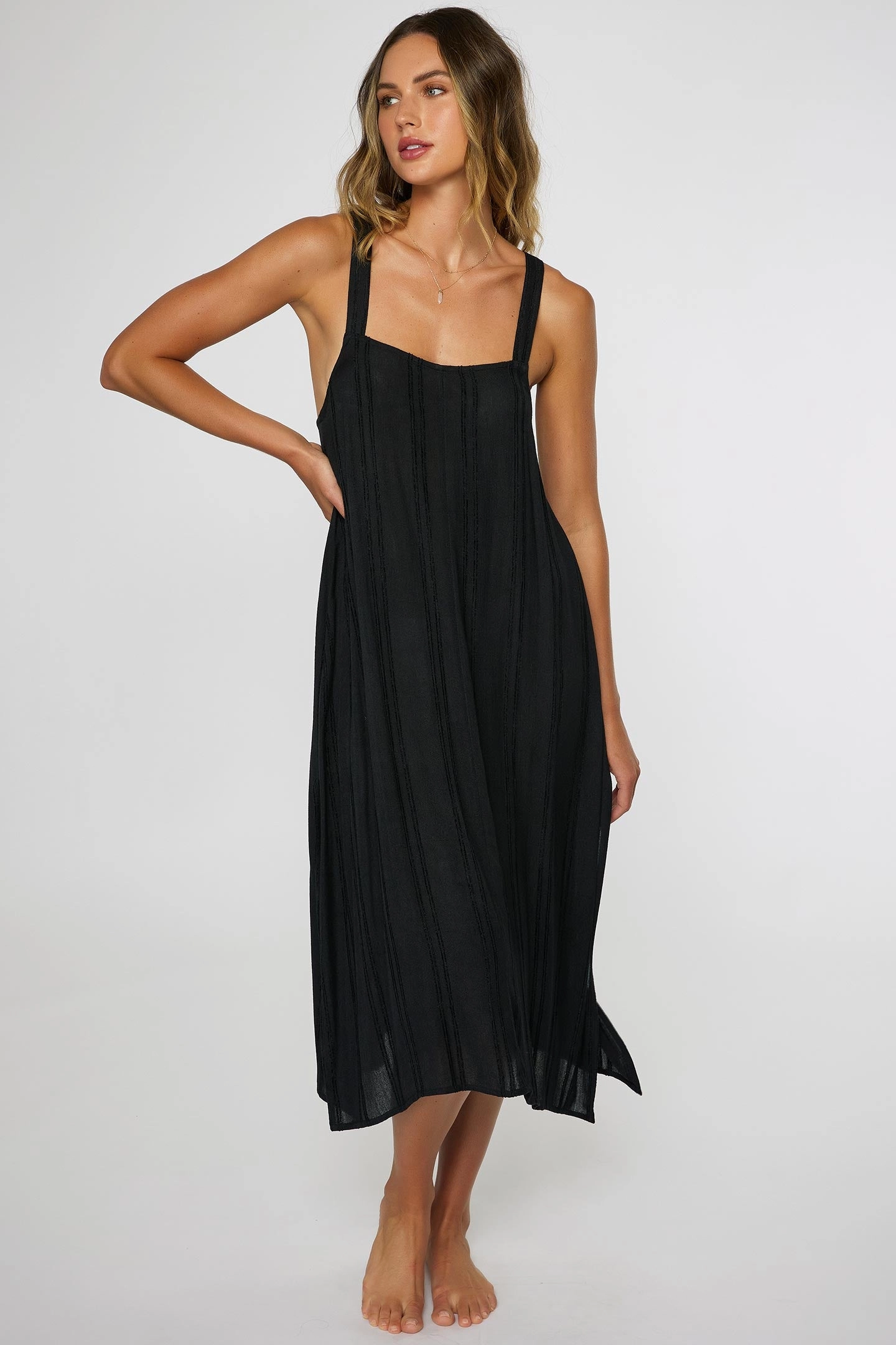 SALTWATER SOLIDS MIRANDA DRESS COVER-UP