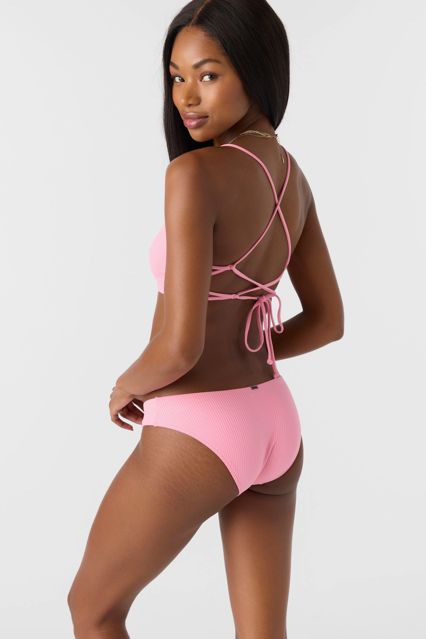 SALTWATER SOLIDS RIB HUNTINGTON BRALETTE TOP