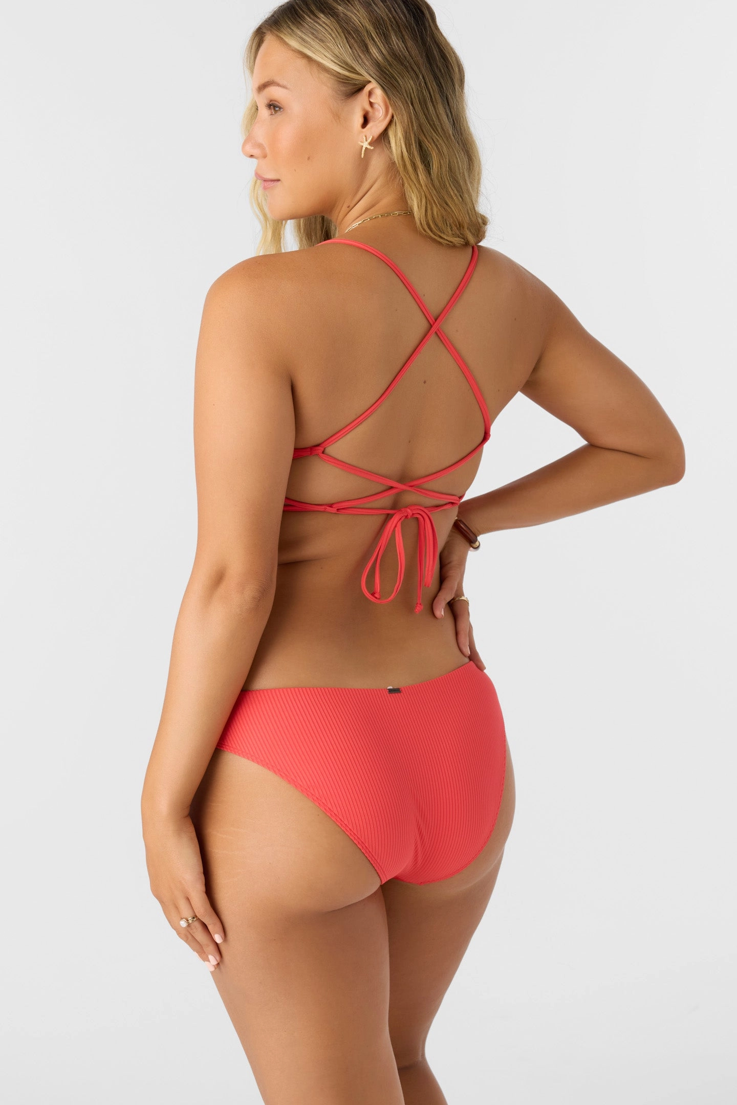 SALTWATER SOLIDS RIB HUNTINGTON BRALETTE TOP