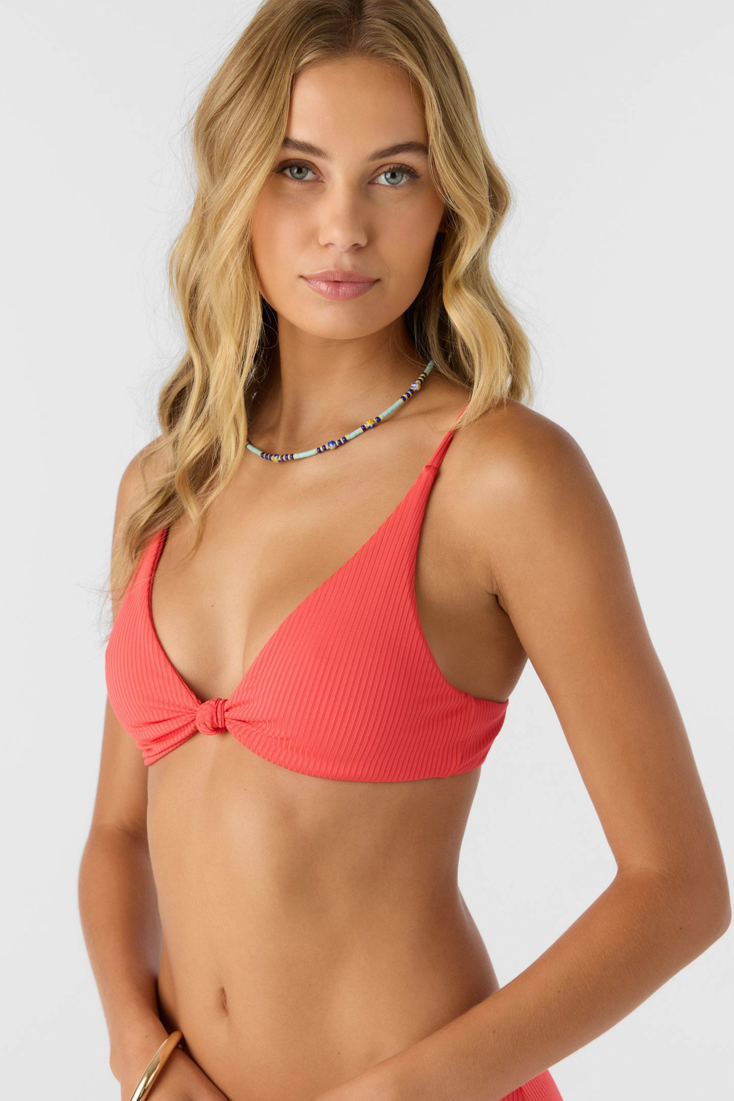 SALTWATER SOLIDS RIB PISMO BRALETTE TOP