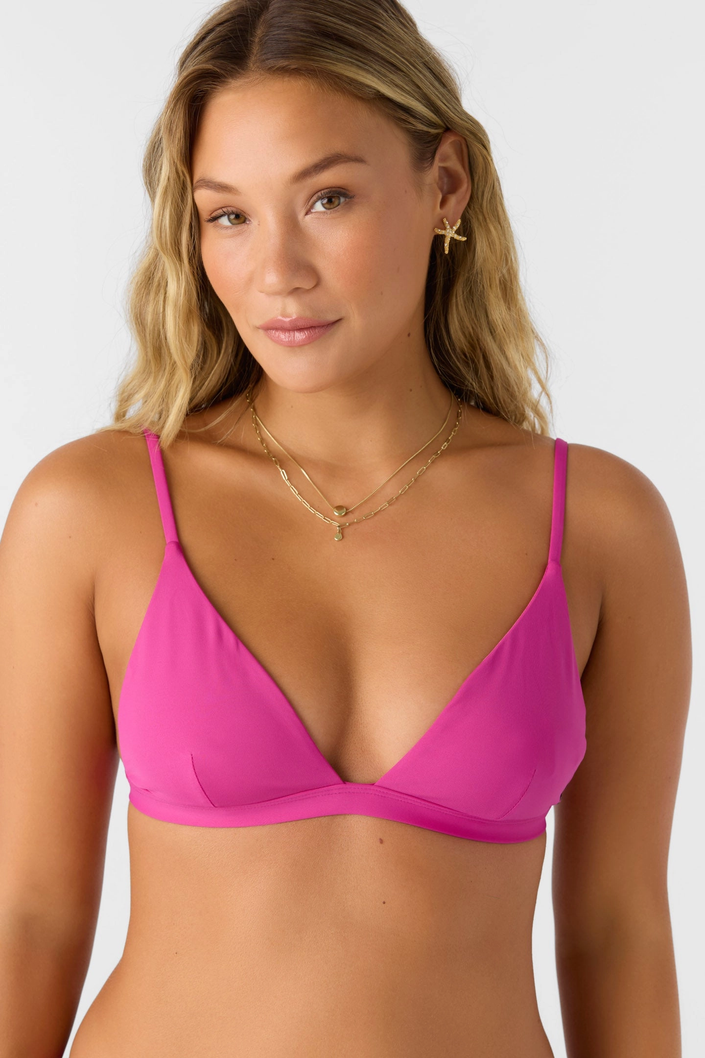 SALTWATER SOLIDS SEASIDE TRIANGLE TOP