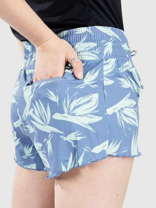 Salty Crew Beach Break Boardshorts Women's Large Blue Tropical Swimwear VDA257