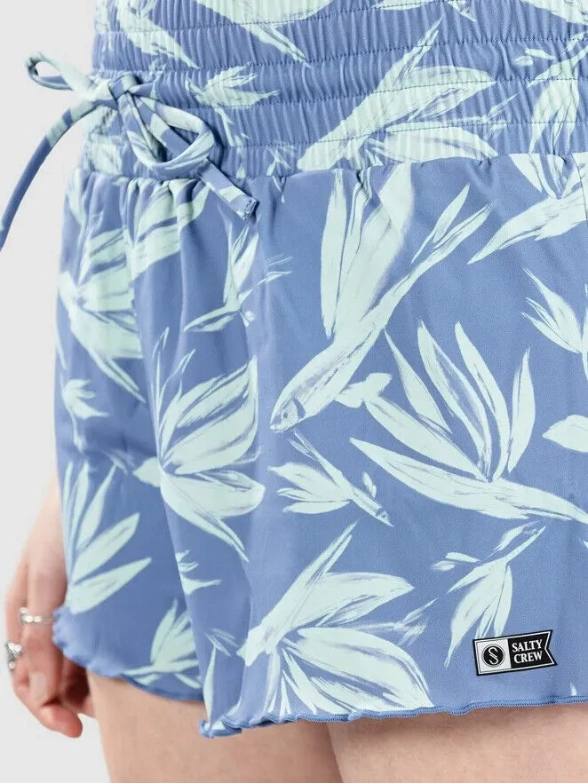 Salty Crew Beach Break Boardshorts Women's Large Blue Tropical Swimwear VDA257