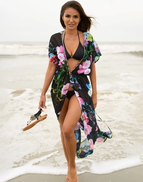 Samba Maxi Cover Up - Black
