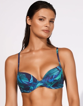 Sanctuary Moulded Underwired Bikini Top - Lagoon