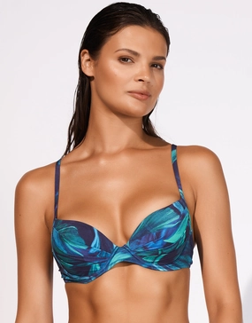 Sanctuary Moulded Underwired Bikini Top - Lagoon