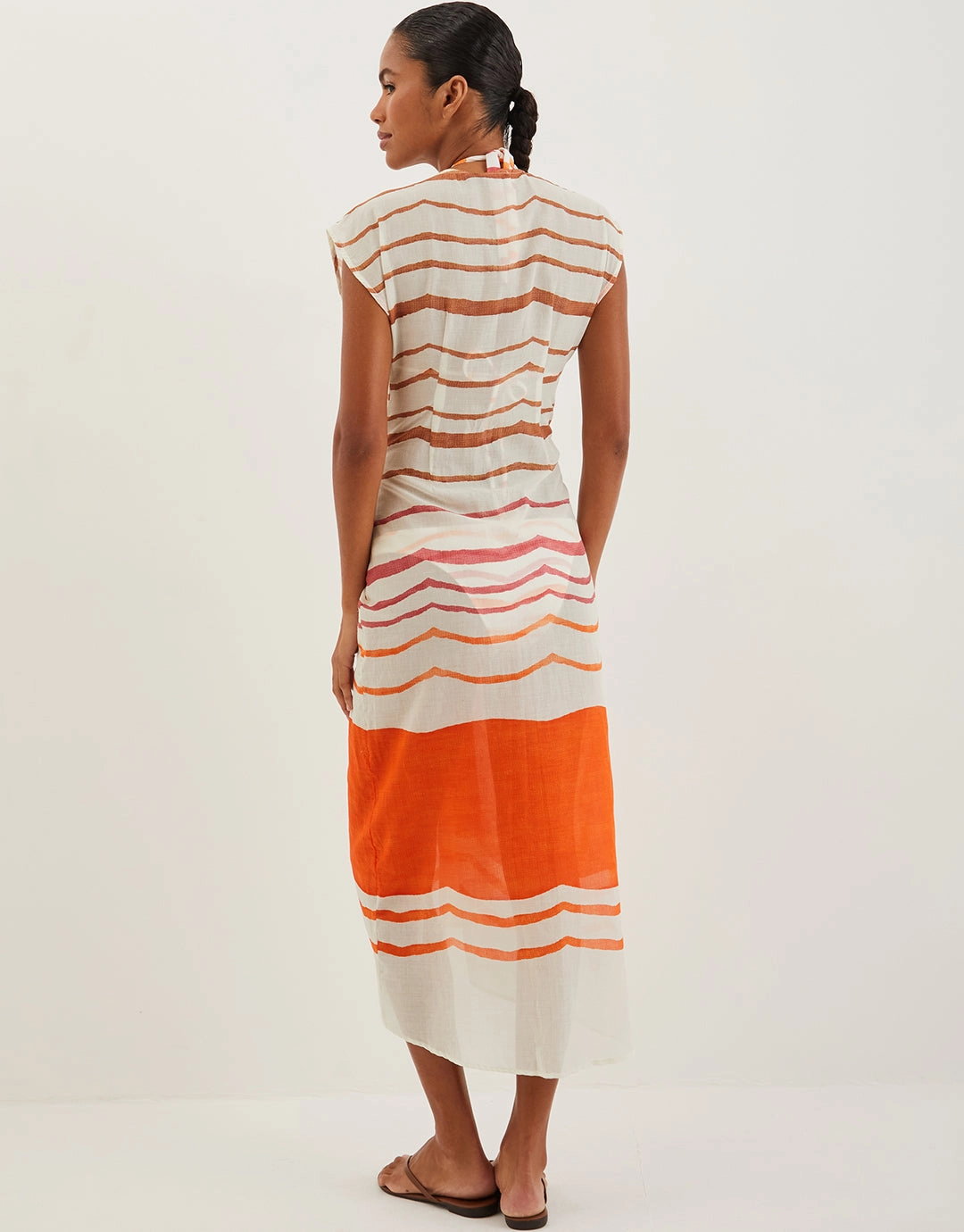 Sandstone Sasha Long Cover Up - Print