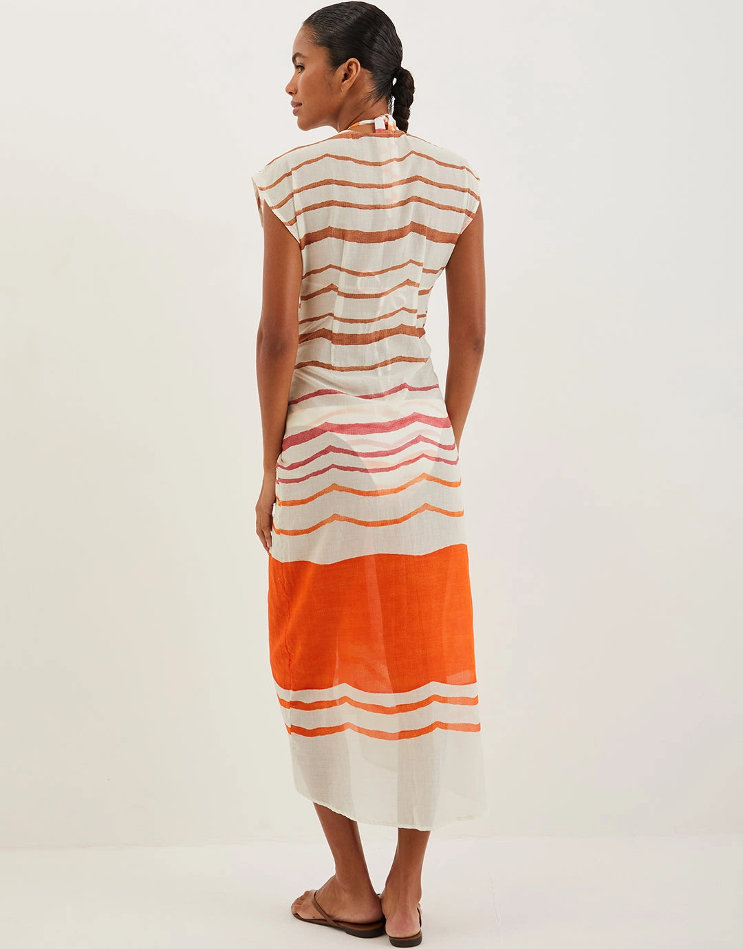 Sandstone Sasha Long Cover Up - Print