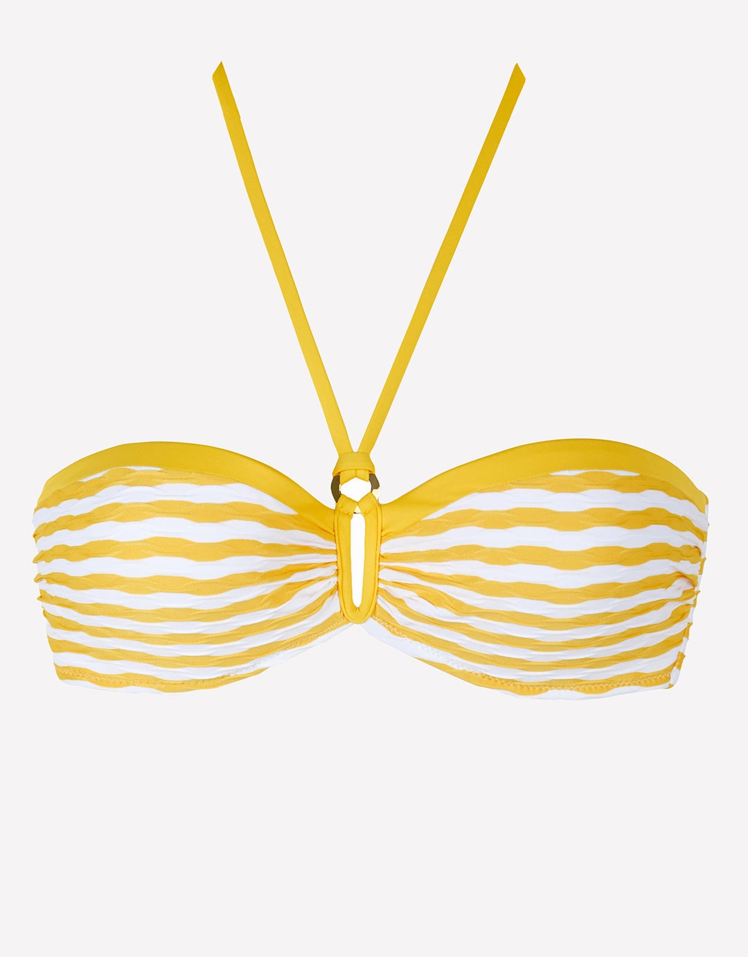 Saona Bandeau Bikini Top - Yellow