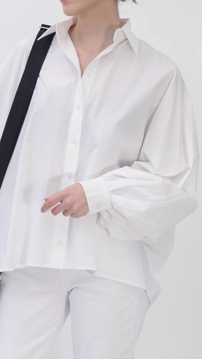 SAWYER ONE-SIZE FULL SLEEVE SHIRT IN ITALIAN COTTON STRETCH
