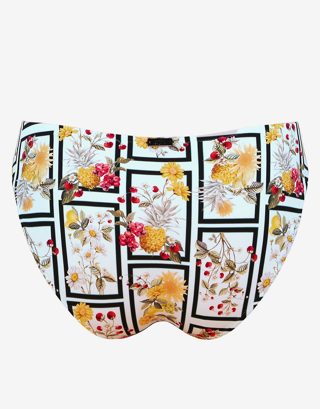 Scenery Bikini Pant - Monochrome Garden
