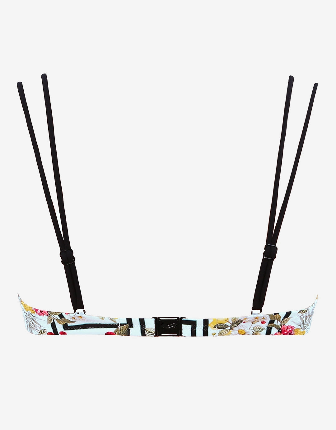 Scenery Underwired Bikini Top - Monochrome Garden