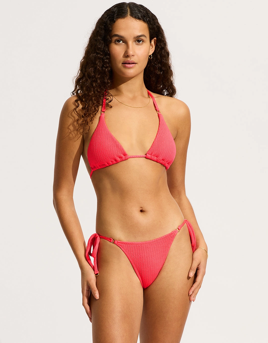 Sea Dive Tie Side Rio Bikini Pant - Snapdragon