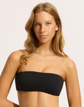 Sea Dive Tube Bikini Top - Black