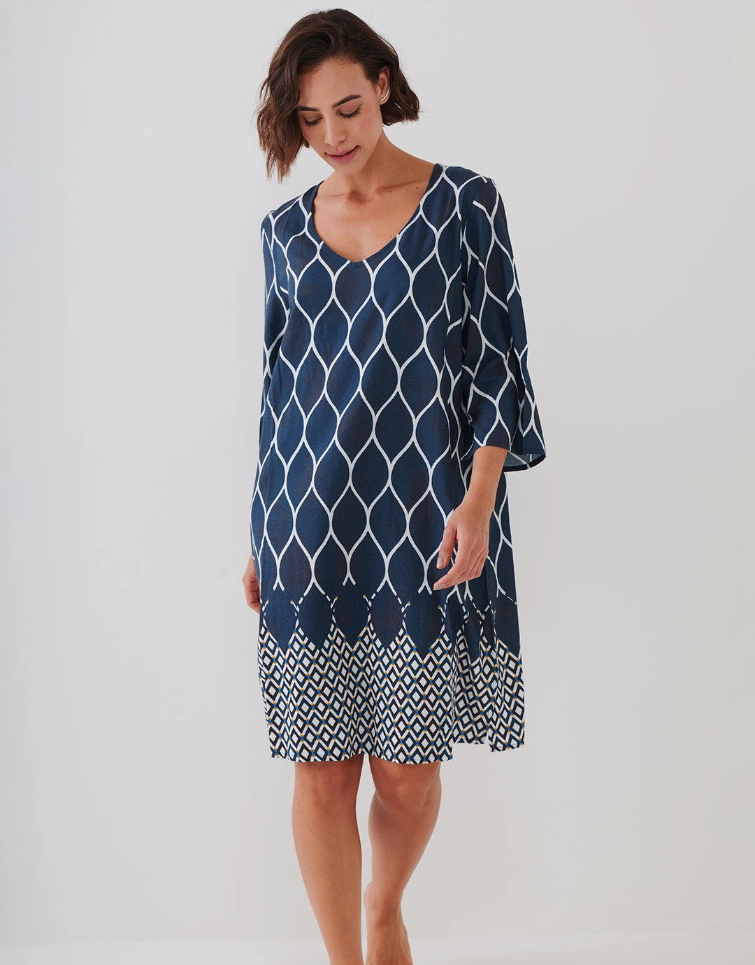 Seaside Dining Tunic - Wave Cream