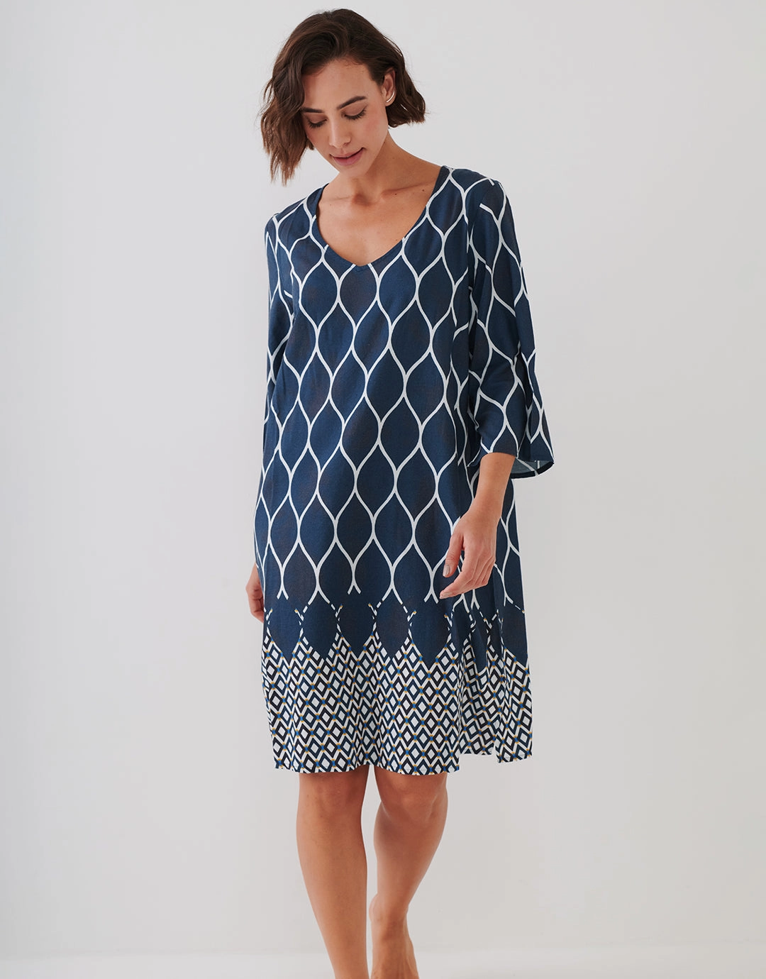 Seaside Dining Tunic - Wave Cream