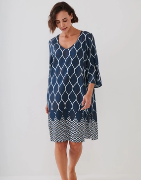 Seaside Dining Tunic - Wave Cream