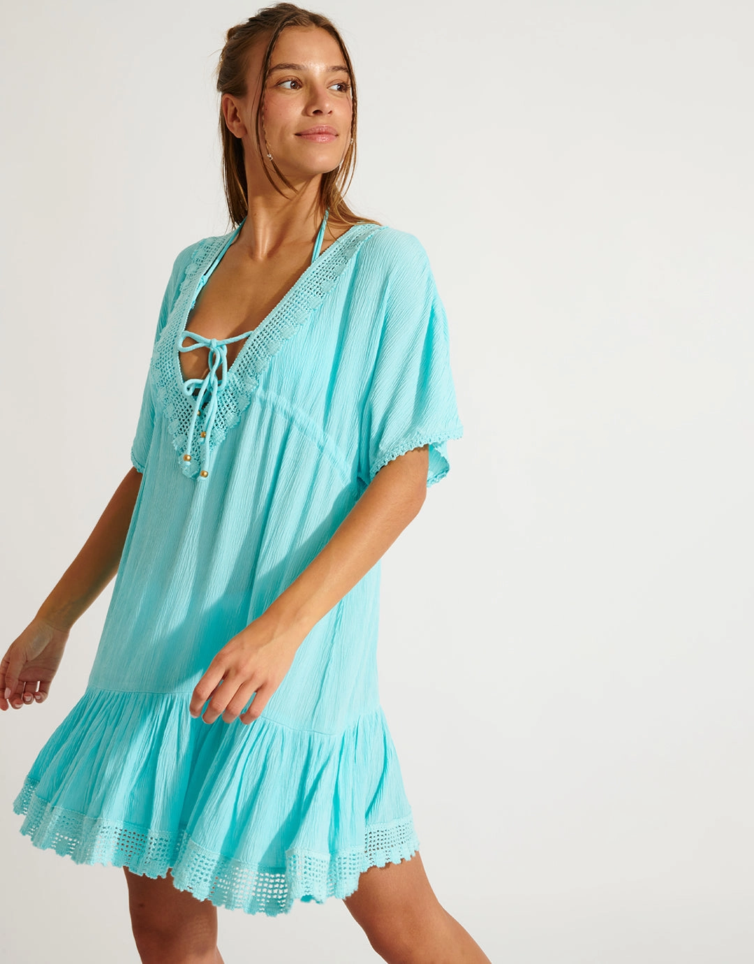 Seatime Avelle Beach Dress - Turquoise