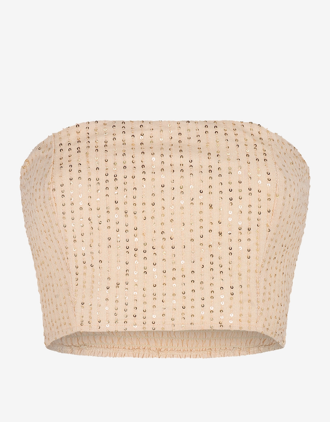 Sequin Bandeau Top - Melon