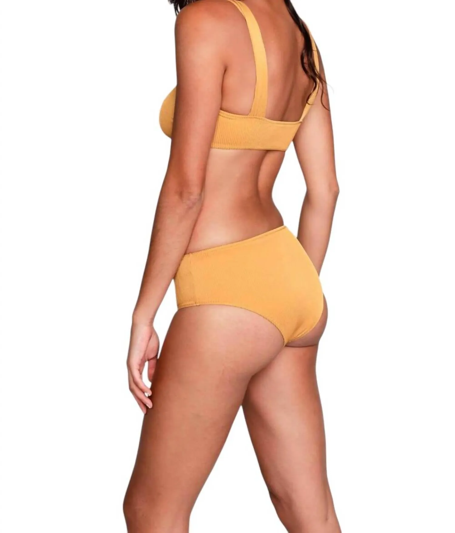 Serena Hipster Bikini Bottom In Ribbed Fabric