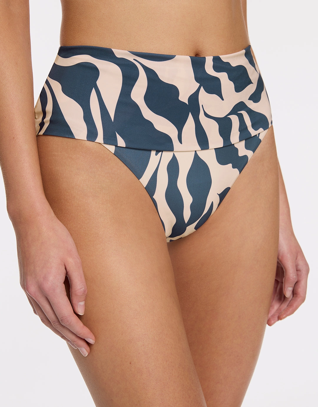 Sereno Fold Bikini Pant - Steel Blue