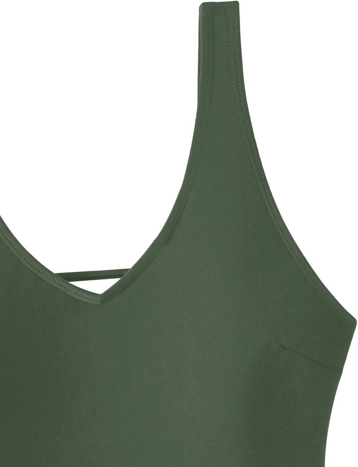 Sexy Backless Cheeky High Cut Leg Thong V Neck One Piece Swimsuit
