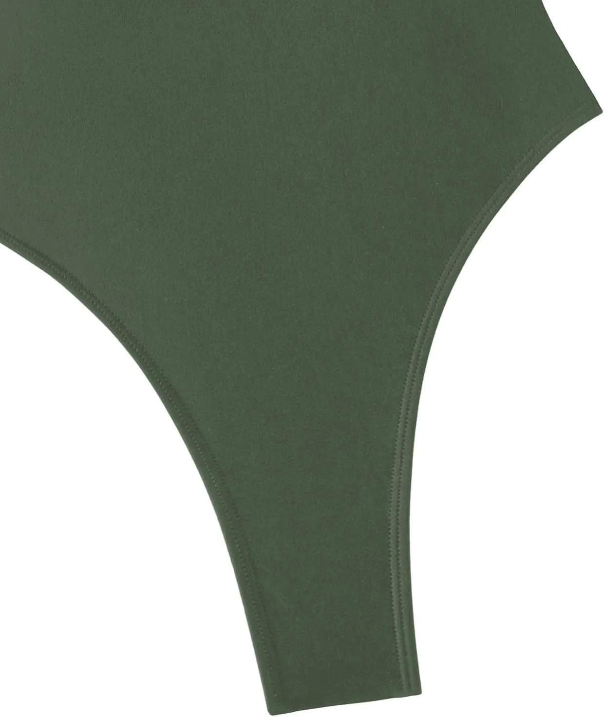 Sexy Backless Cheeky High Cut Leg Thong V Neck One Piece Swimsuit