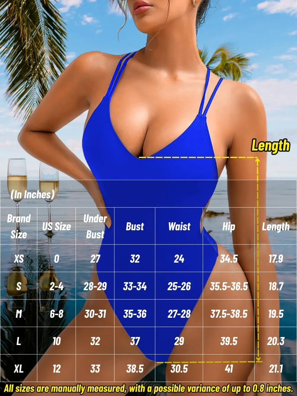 Sexy Swimsuit for Women,Backless Scrunch Butt High Cut Monokini,One Piece Cheeky Bathing Suit Beach Pool Party