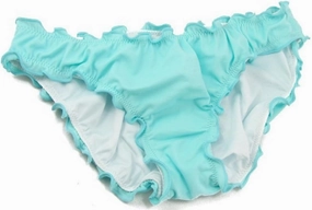 Sexy Women's Ruffle Wavy Brazilian Bikini Bottom Hipster Swimsuit