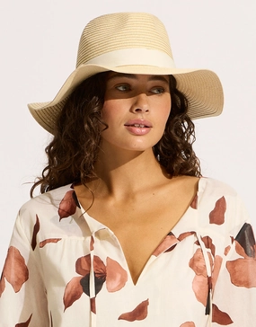 Shady Lady Collapsible Fedora - Natural