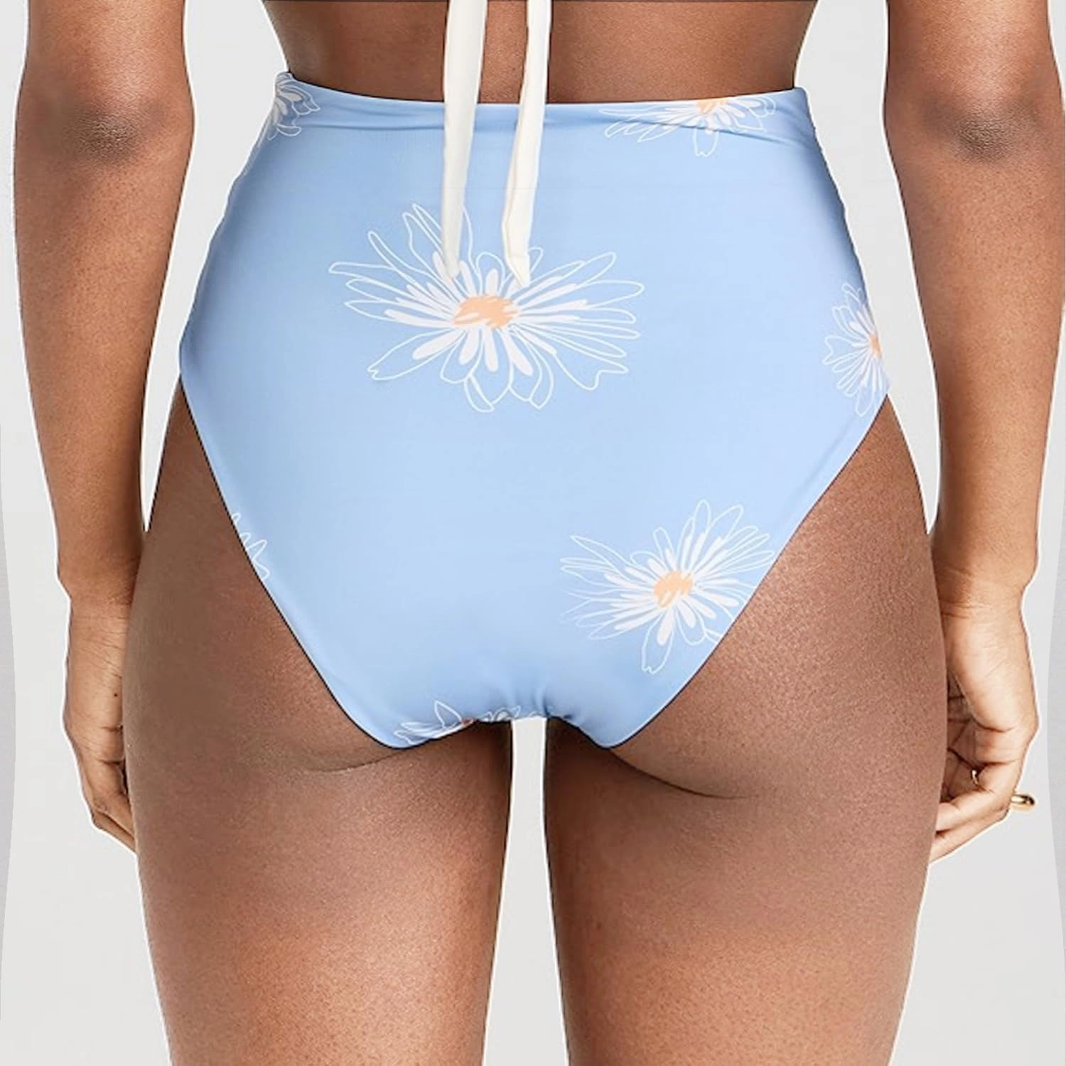 SherryDC Women's High Waisted V Cut Bikini Bottoms Twist Bathing Suit Swimsuit Bottoms