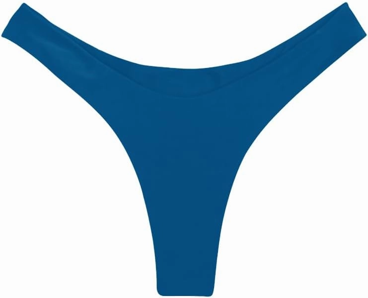 SherryDC Women's Sexy Cheeky Thong Brazilian Cut Low Rise High Leg Bikini Bottom