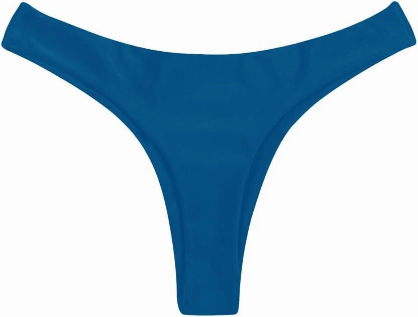 SherryDC Women's Sexy Cheeky Thong Brazilian Cut Low Rise High Leg Bikini Bottom