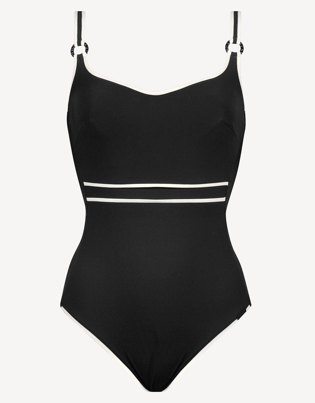 Silence Underwired Swimsuit - Black and White