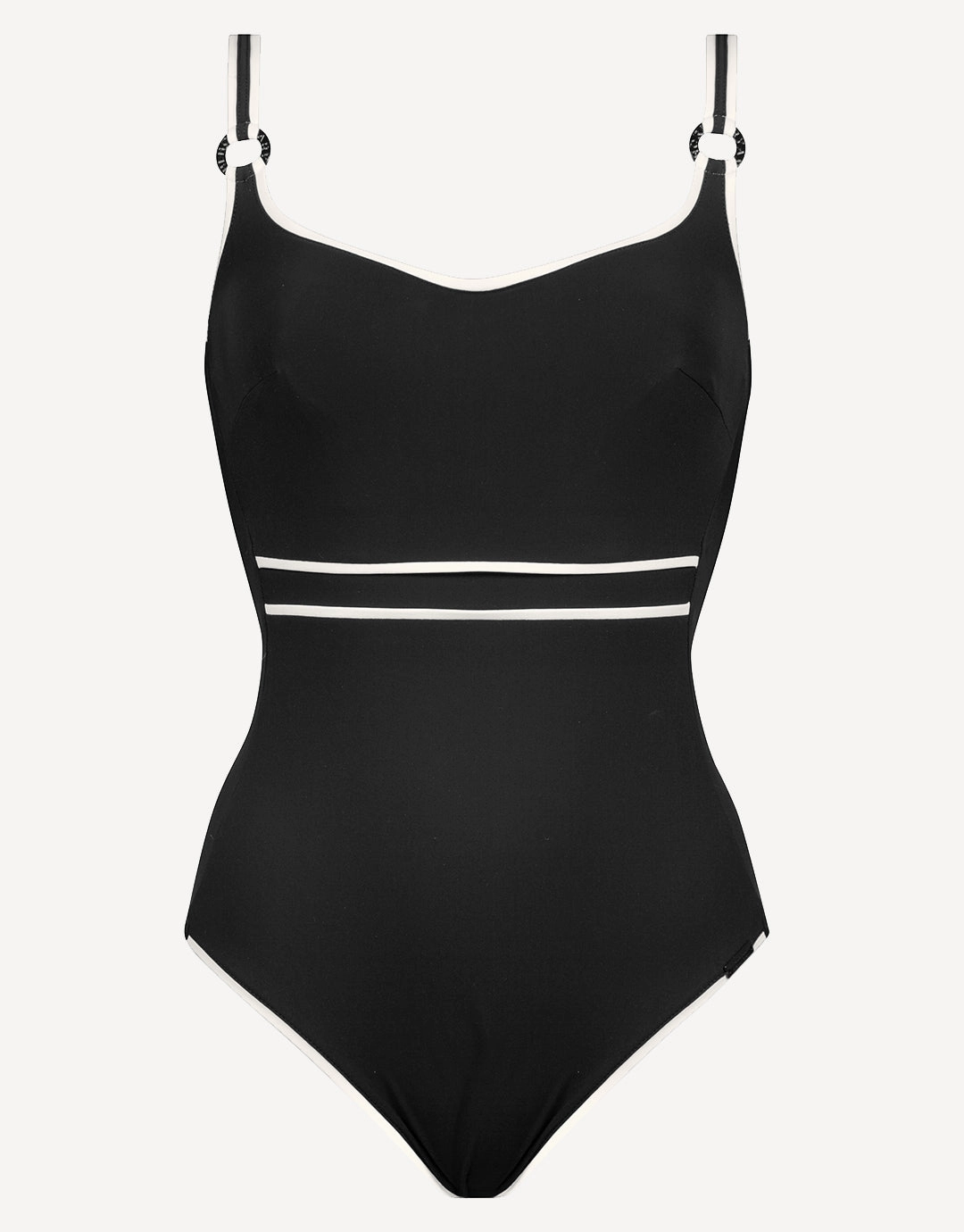 Silence Underwired Swimsuit - Black and White