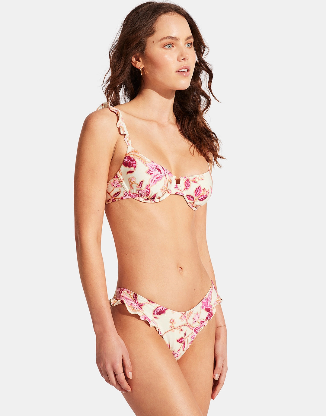 Silk Road High Cut Rio Bikini Pant - Pink