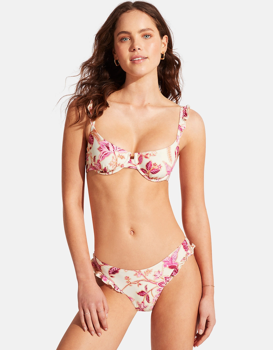 Silk Road High Cut Rio Bikini Pant - Pink