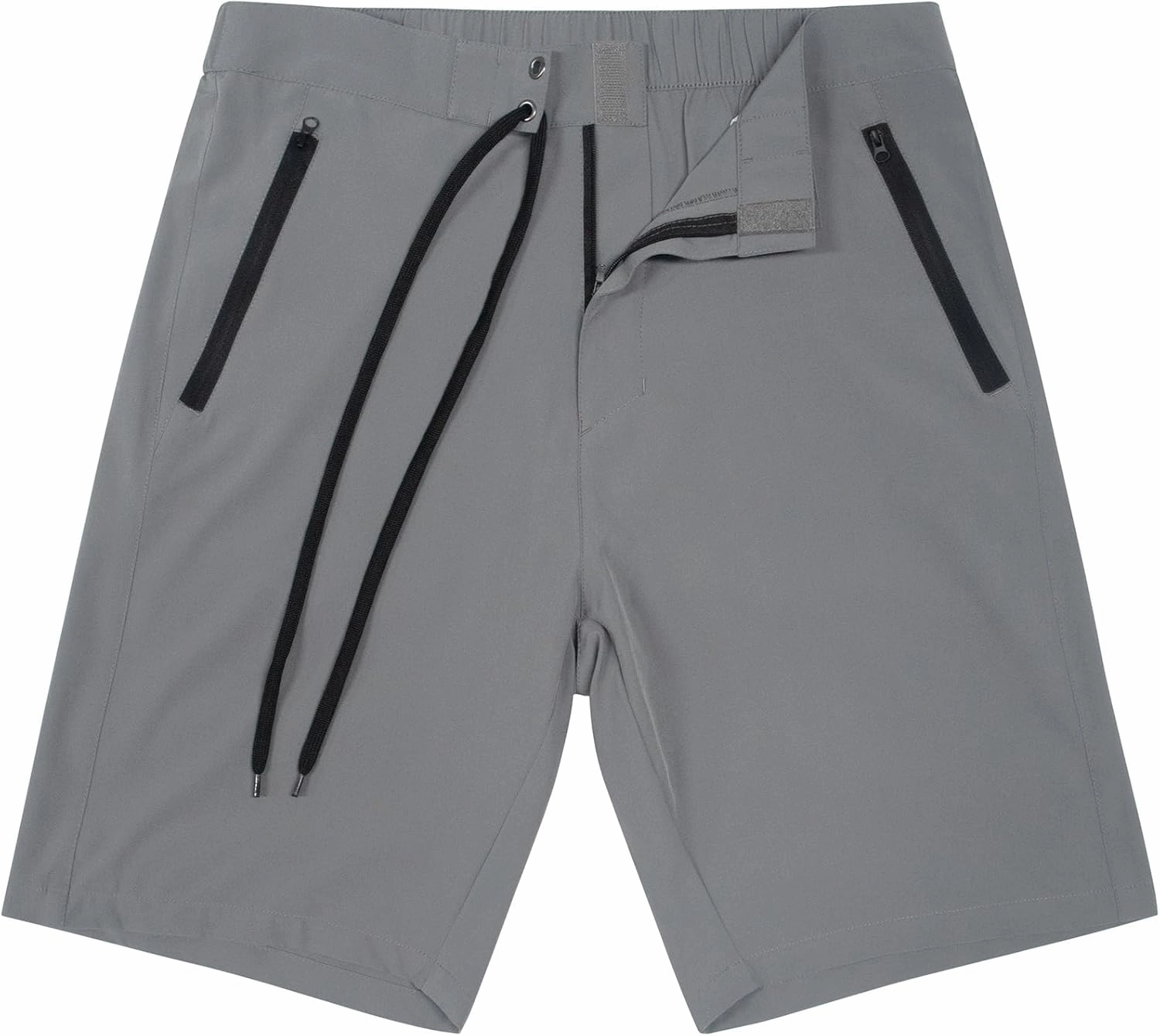 SILKWORLD Men's Swim Trunks Quick-Dry Board Shorts 9" Bathing Suits with Zipper Pockets - No Mesh Liner