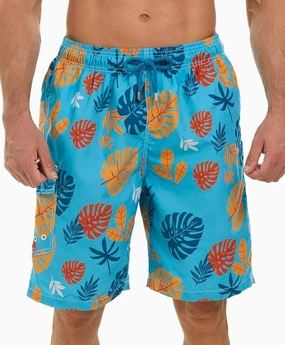 SIX ISLANDS Quick-Dry Swim Trunks - Comfortable Mens Boardshorts, 9" Inseam, Variety of Tropical & Classic Designs
