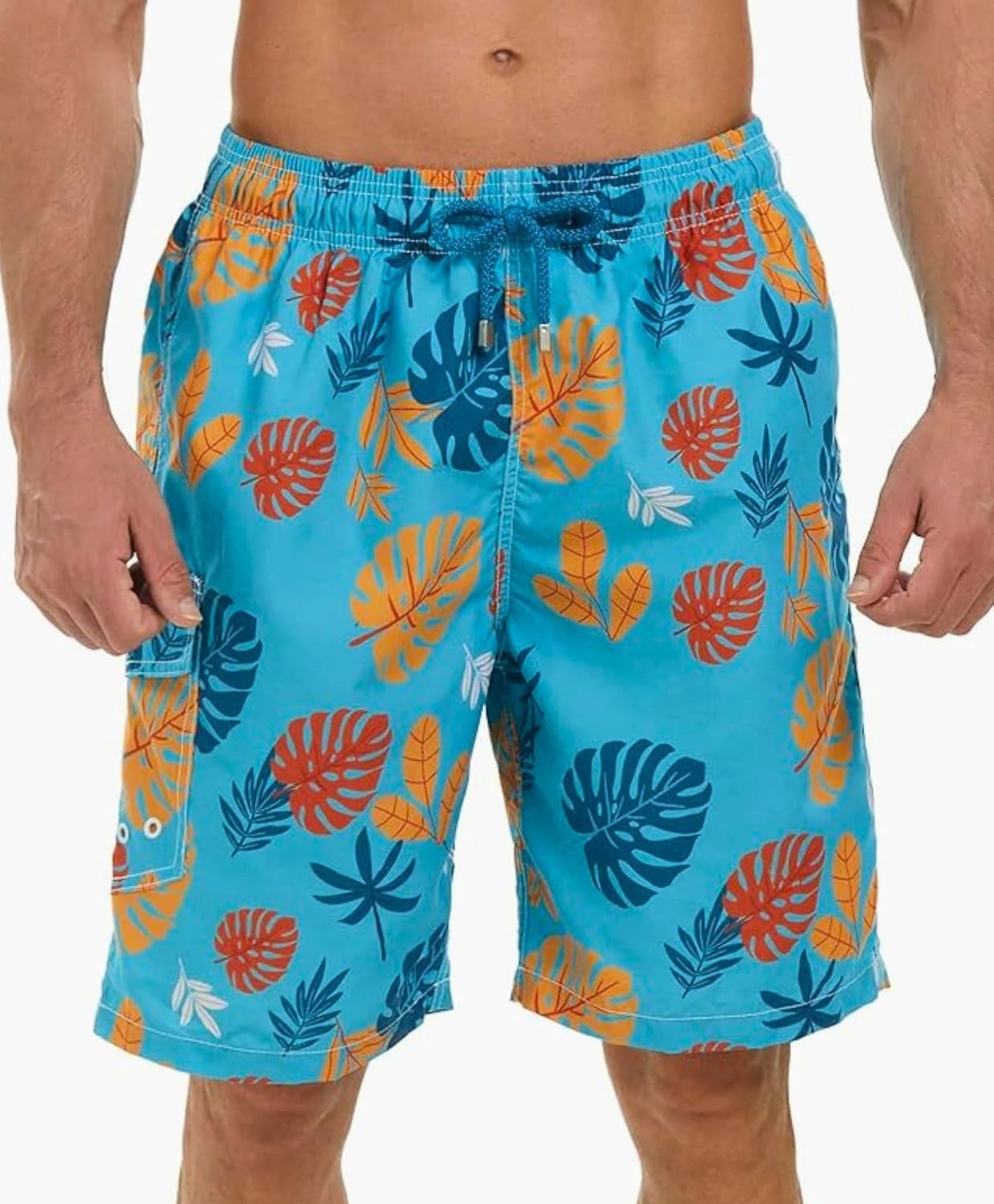 SIX ISLANDS Quick-Dry Swim Trunks - Comfortable Mens Boardshorts, 9" Inseam, Variety of Tropical & Classic Designs