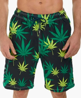 SIX ISLANDS Quick-Dry Swim Trunks - Comfortable Mens Boardshorts, 9" Inseam, Variety of Tropical & Classic Designs