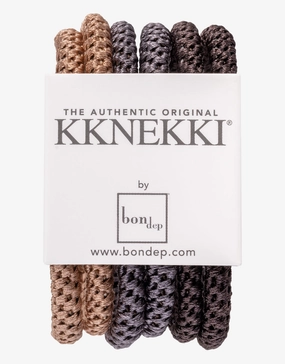 Slim Hair Tie Bundle - Mid Browns