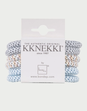 Slim Hair Tie Bundle - Pale Pastel Blues