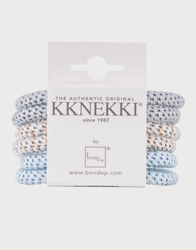 Slim Hair Tie Bundle - Pale Pastel Blues