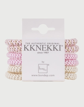 Slim Hair Tie Bundle - Pale Pastel Pinks